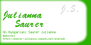 julianna saurer business card
